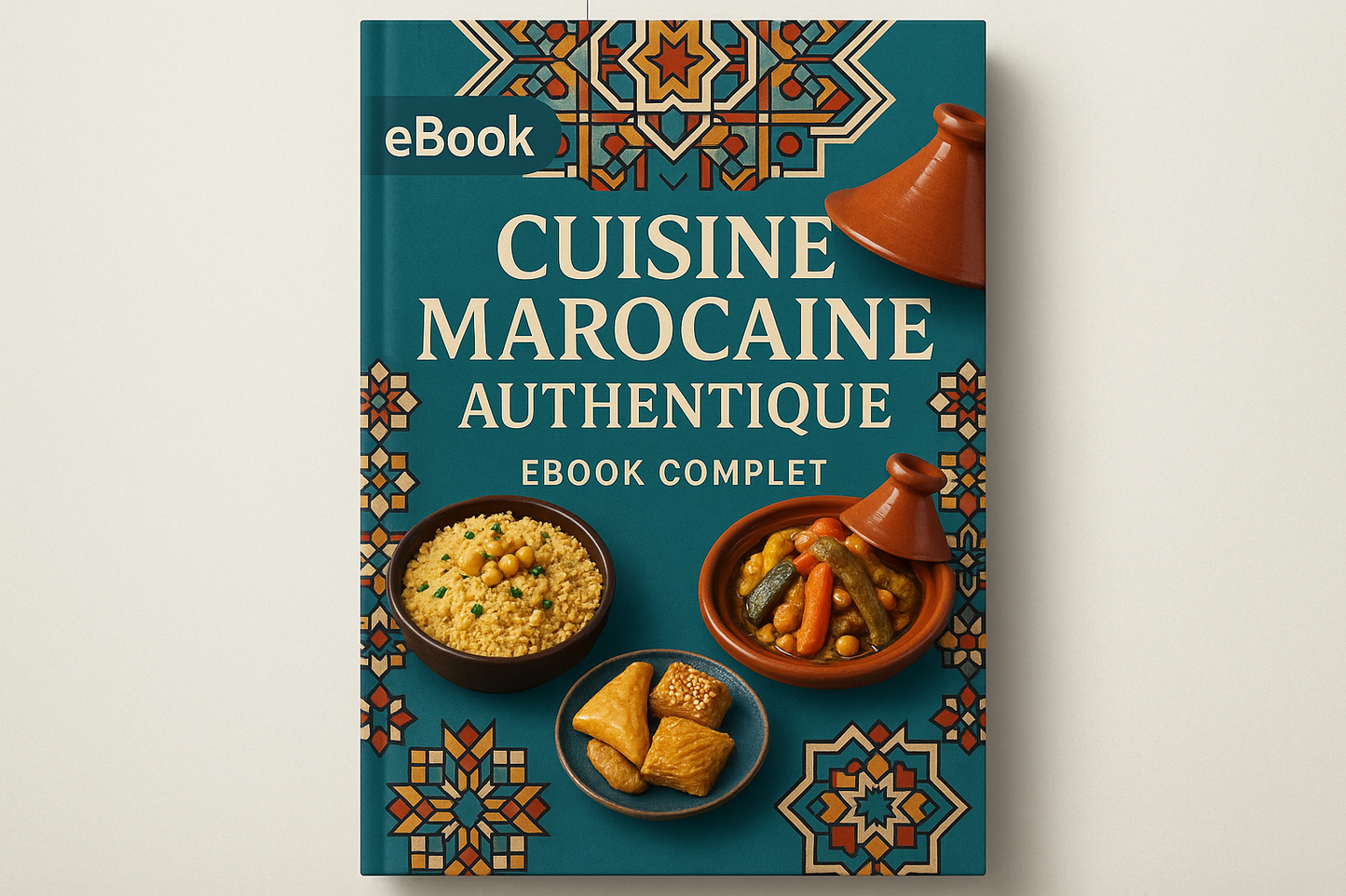 Image générée pour l'eBook cuisine marocaine