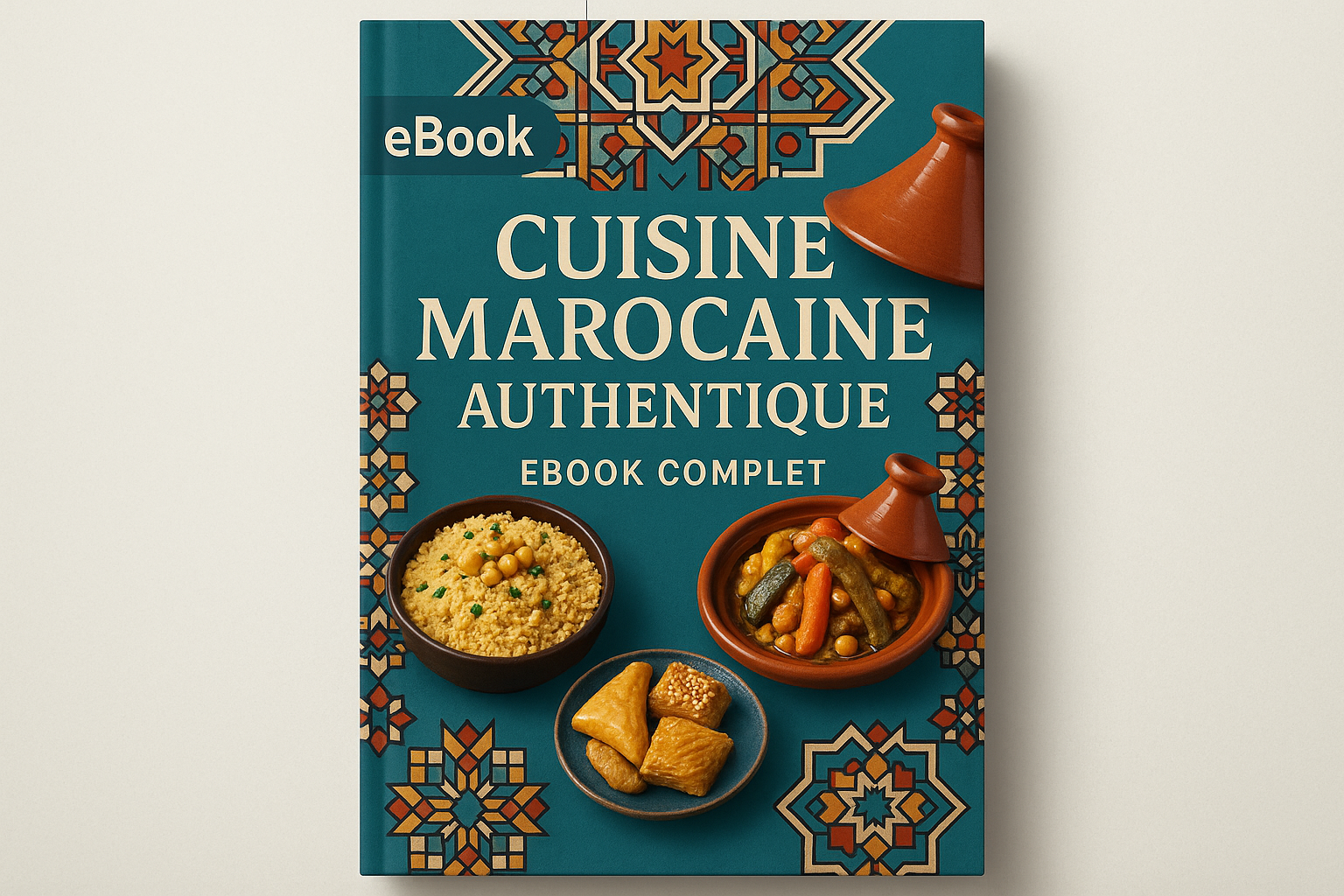 Image générée pour l'eBook cuisine marocaine